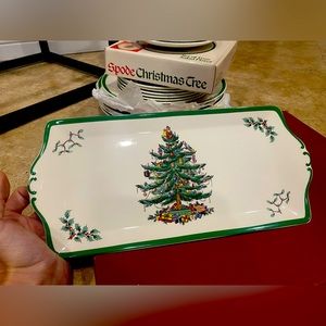 Spode Christmas Tree rectangle sandwich serving plate